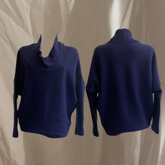 W23 T07 sweater fleece cotton blue